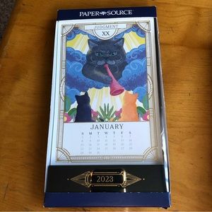 Paper Source Critter Tarot Card Desk Calendar 2023